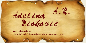 Adelina Mioković vizit kartica